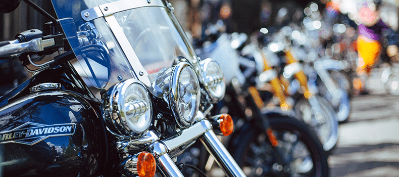 close up of motorcycle