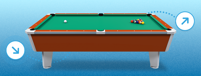 vintage pool table